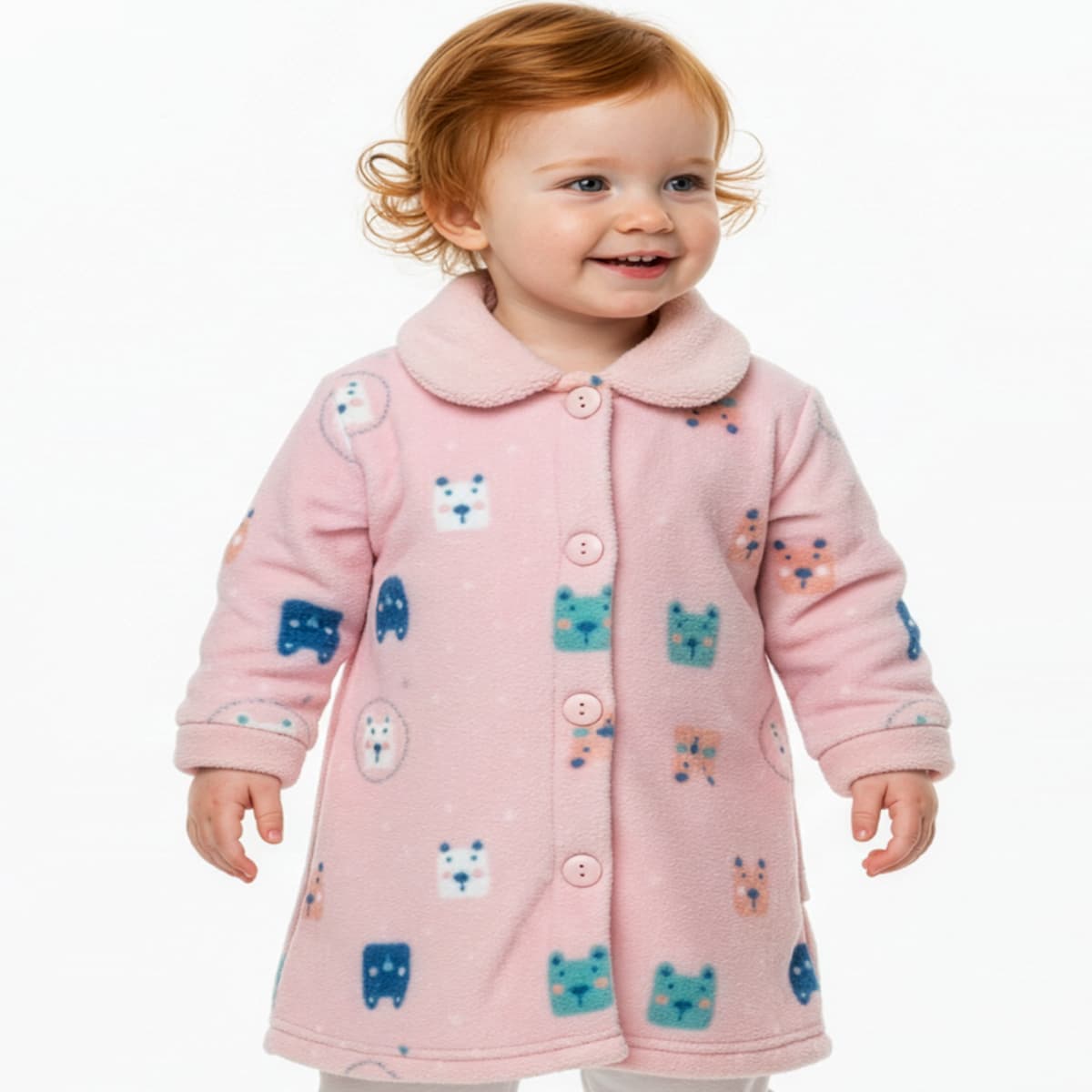 Peignoir enfant extra-doux en Coraline avec ceinture Nacarina Kinanit 8062