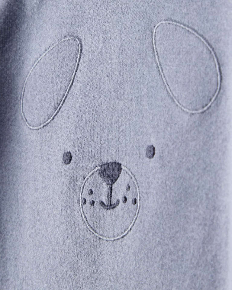 Pack cuatro piezas body manga larga con diseño de oso