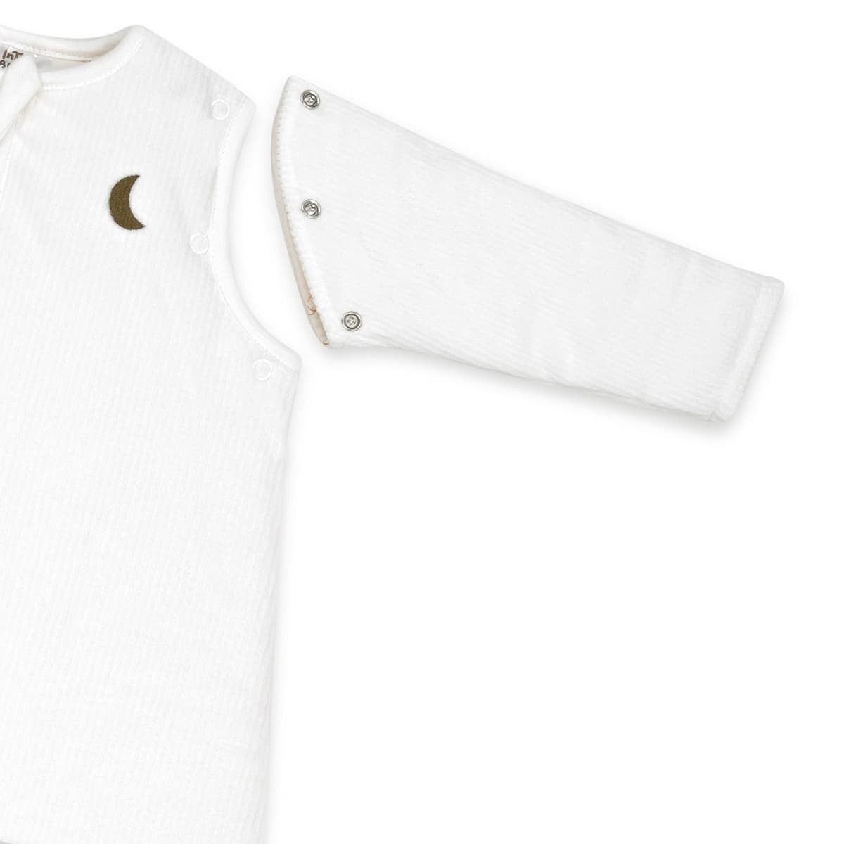 Saco de dormir beige para bebé con mangas extraíbles SACO08-09 Interbaby