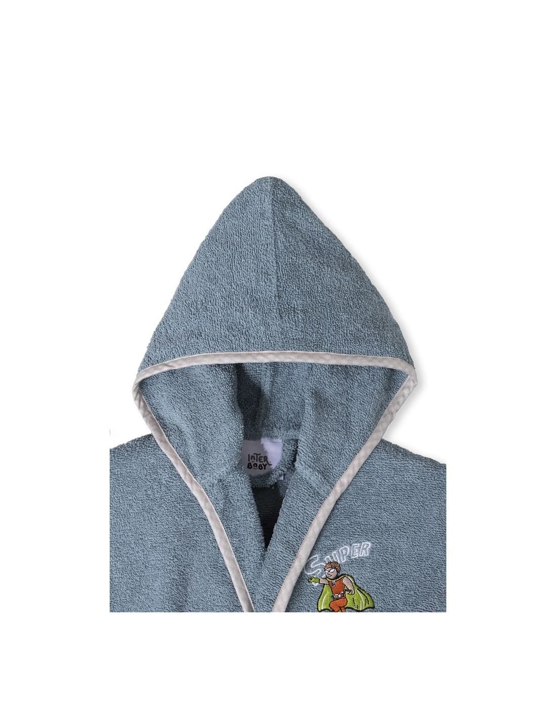 Albornoz infantil Interbaby talla 14 521100515 – Suavidad, color y comodidad para después del baño