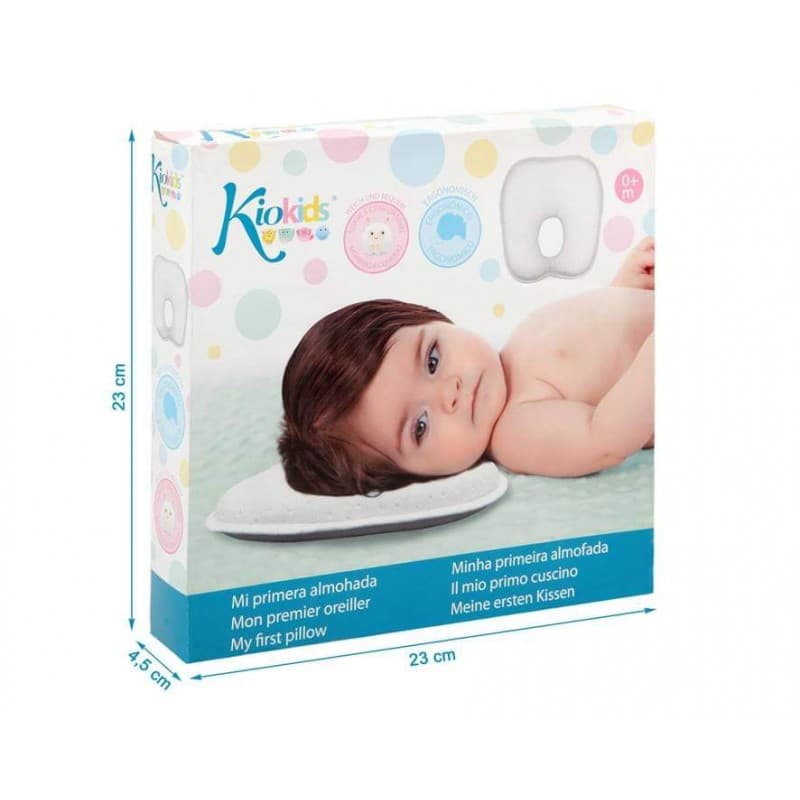 Almohada ergonómica para bebé 22x19 cm. KioKids 191001814