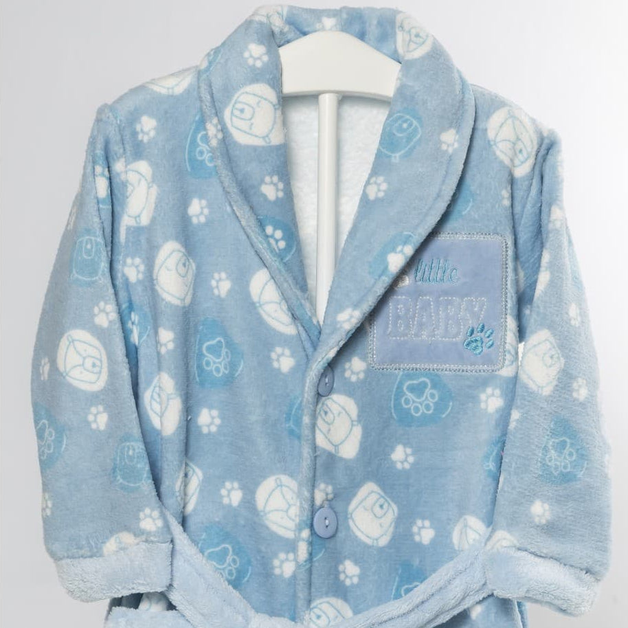 Roupão de Banho KINANIT Baby Coral Fleece com Estampado Coração 8309