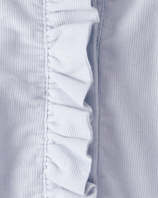 Body camisa de pana manga larga azul