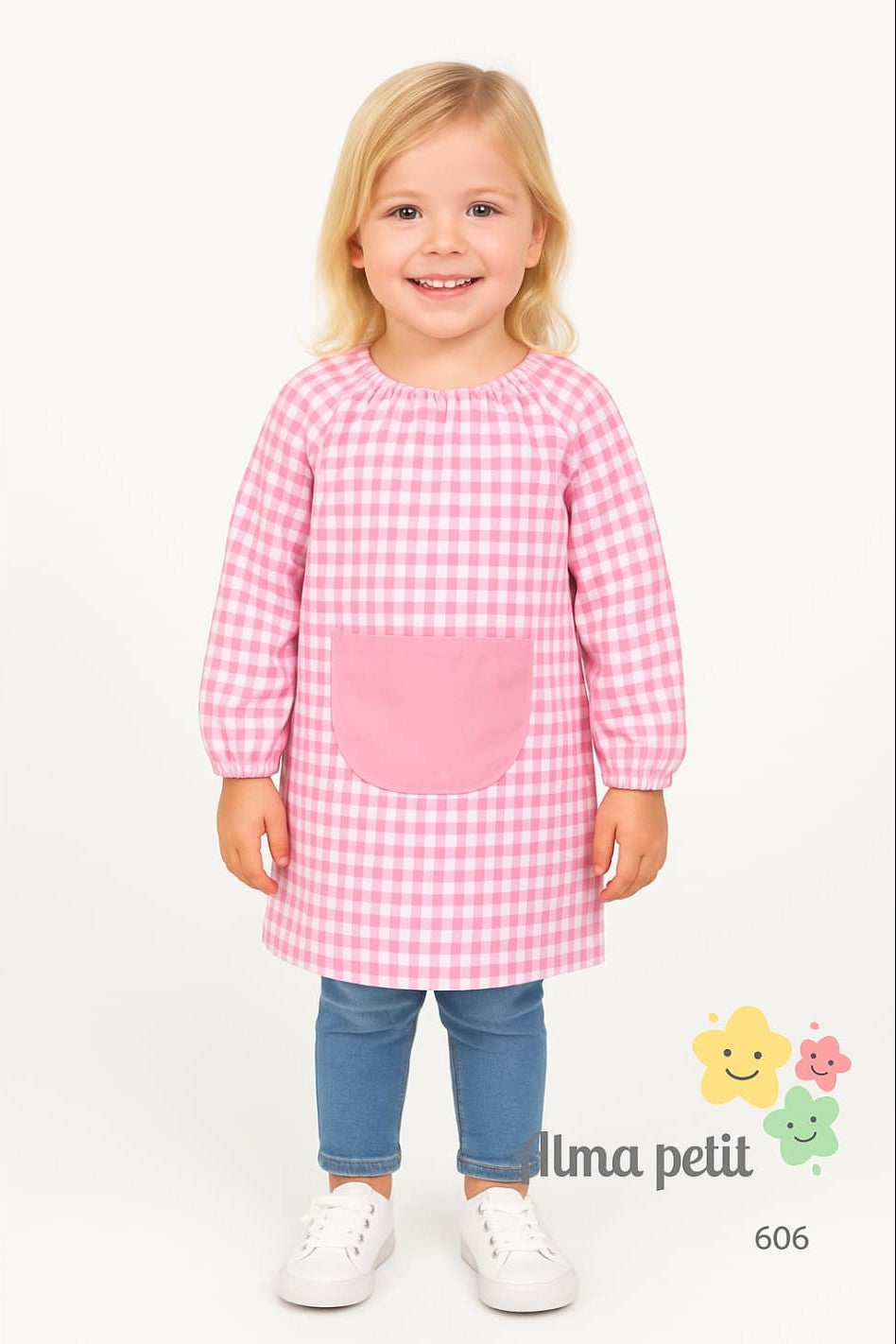 Uniforme scolaire bébé à imprimé vichy fermé – Alma Petit Colegiales Réf. 199800606