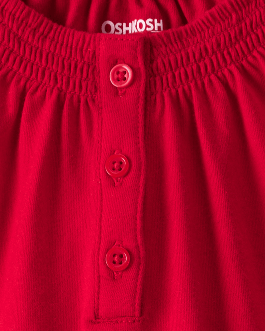 Body de moda con botones rojo