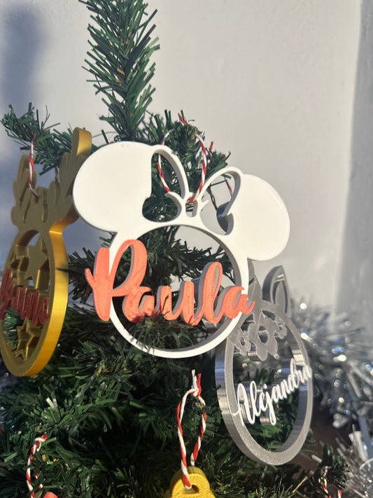 Bolas de Navidad Personalizadas 3D | Bolas con Nombre Adorno Navideño
