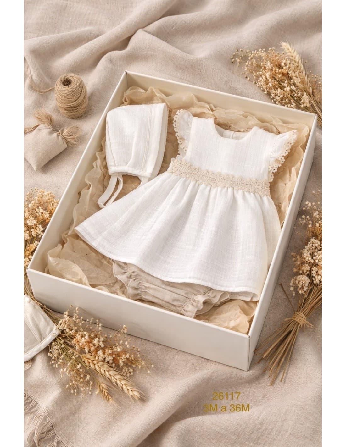 Chambrita con braguita y gorrito para bebe BABY FERR 622026117