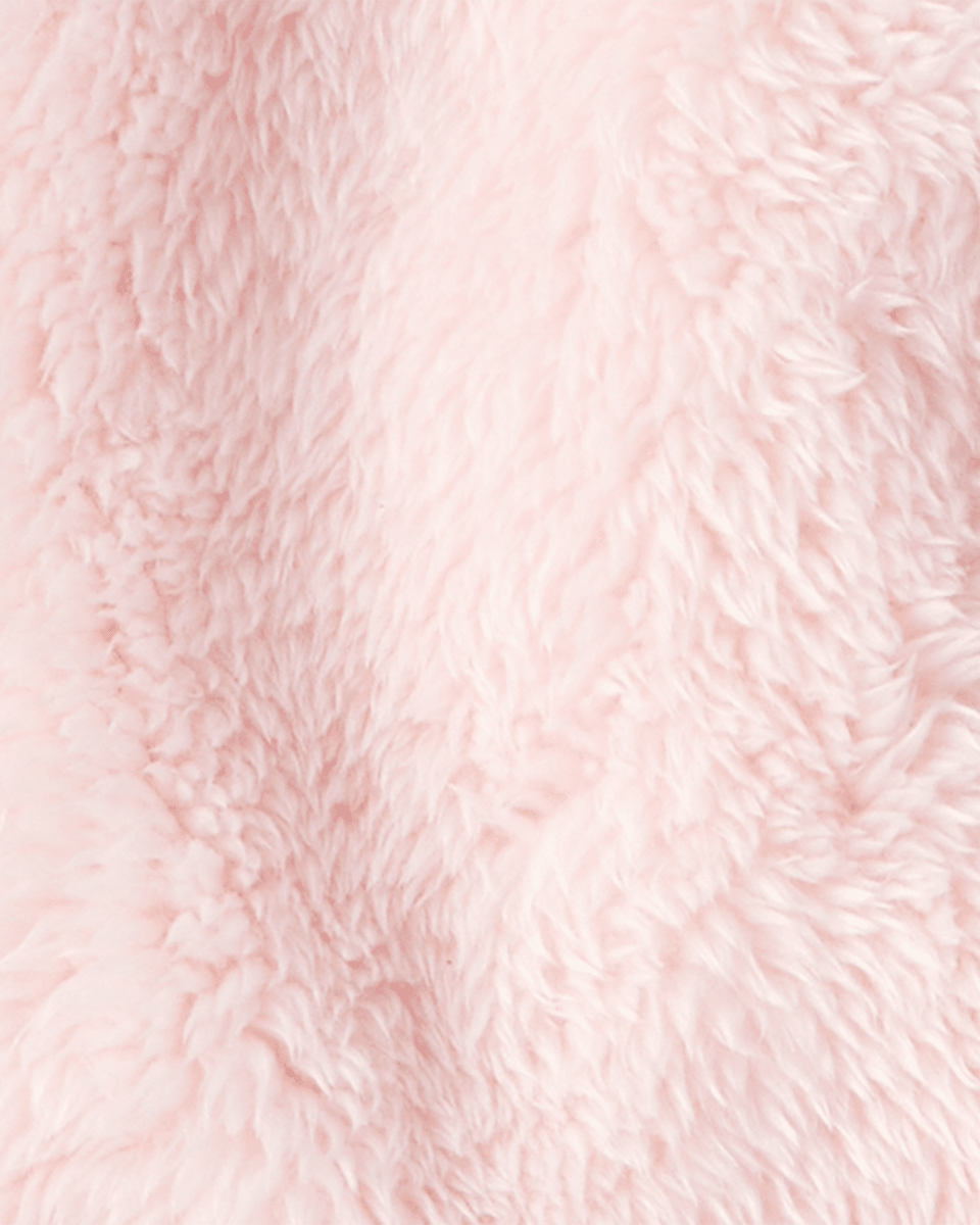 Chaqueta de sherpa rosa