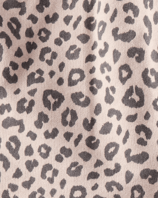 Conjunto 3 piezas con chaleco de leopardo y orejitas 3D