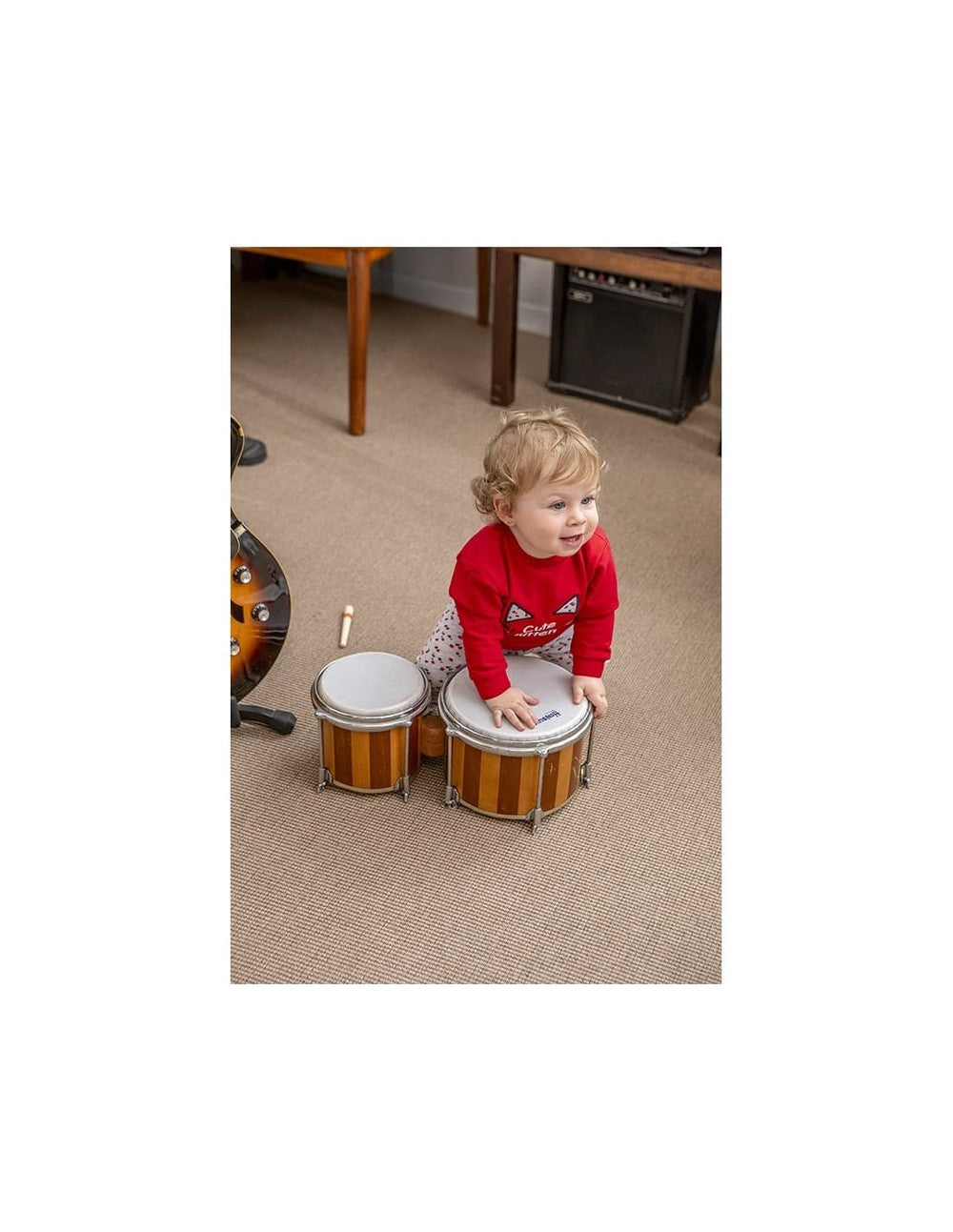 Conjunto bebé 2 piezas Babybol 522151001 – Sudadera roja y leggings estampados