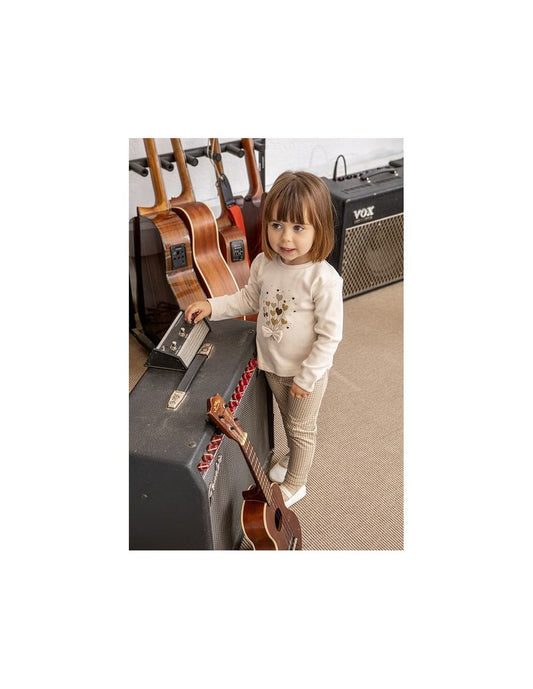 Conjunto de 2 peças para bebé menina Babybol 522151028 – Camisola floral e leggings xadrez