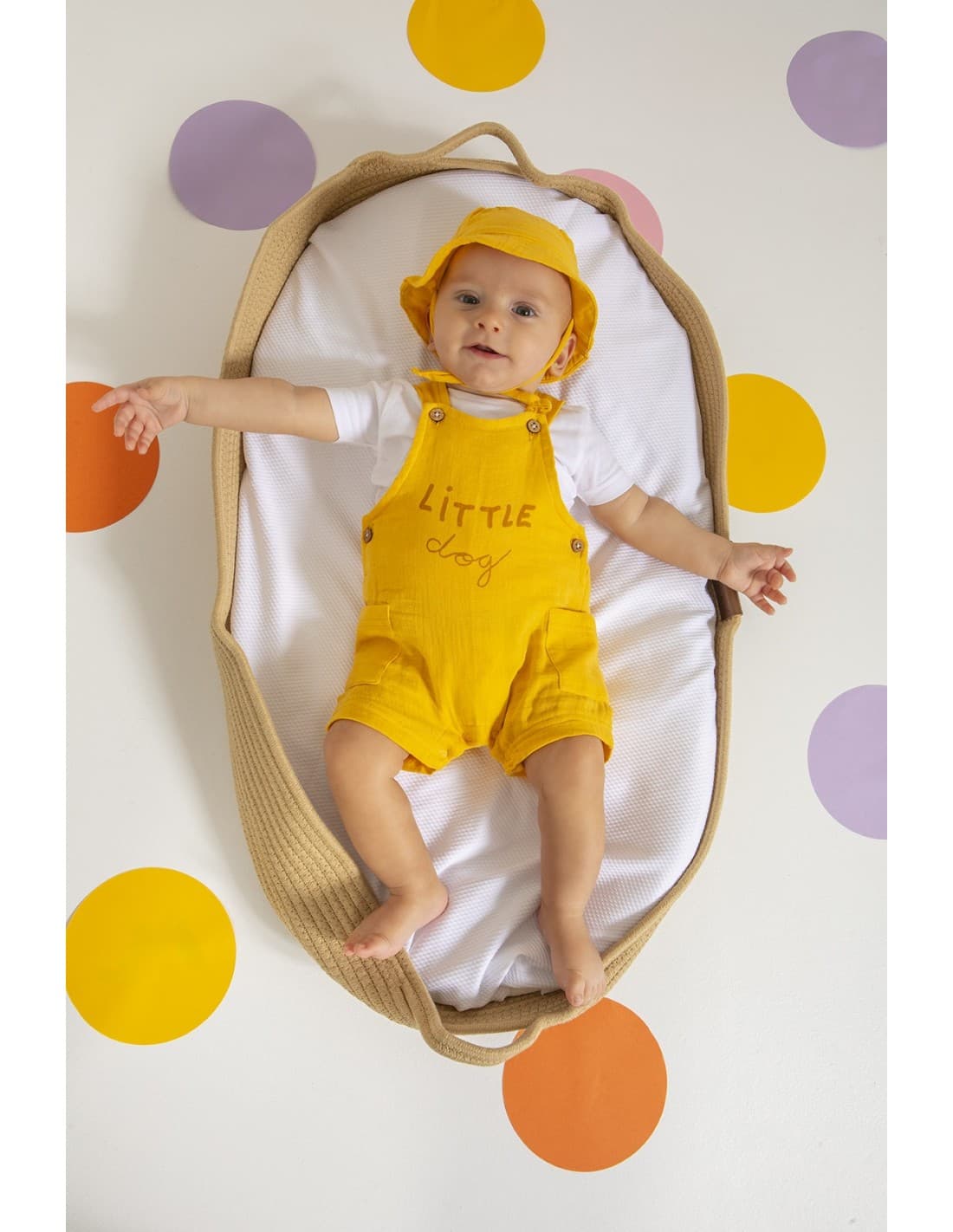 Conjunto peto bebé amarillo “Little Dog” Babybol 622060057