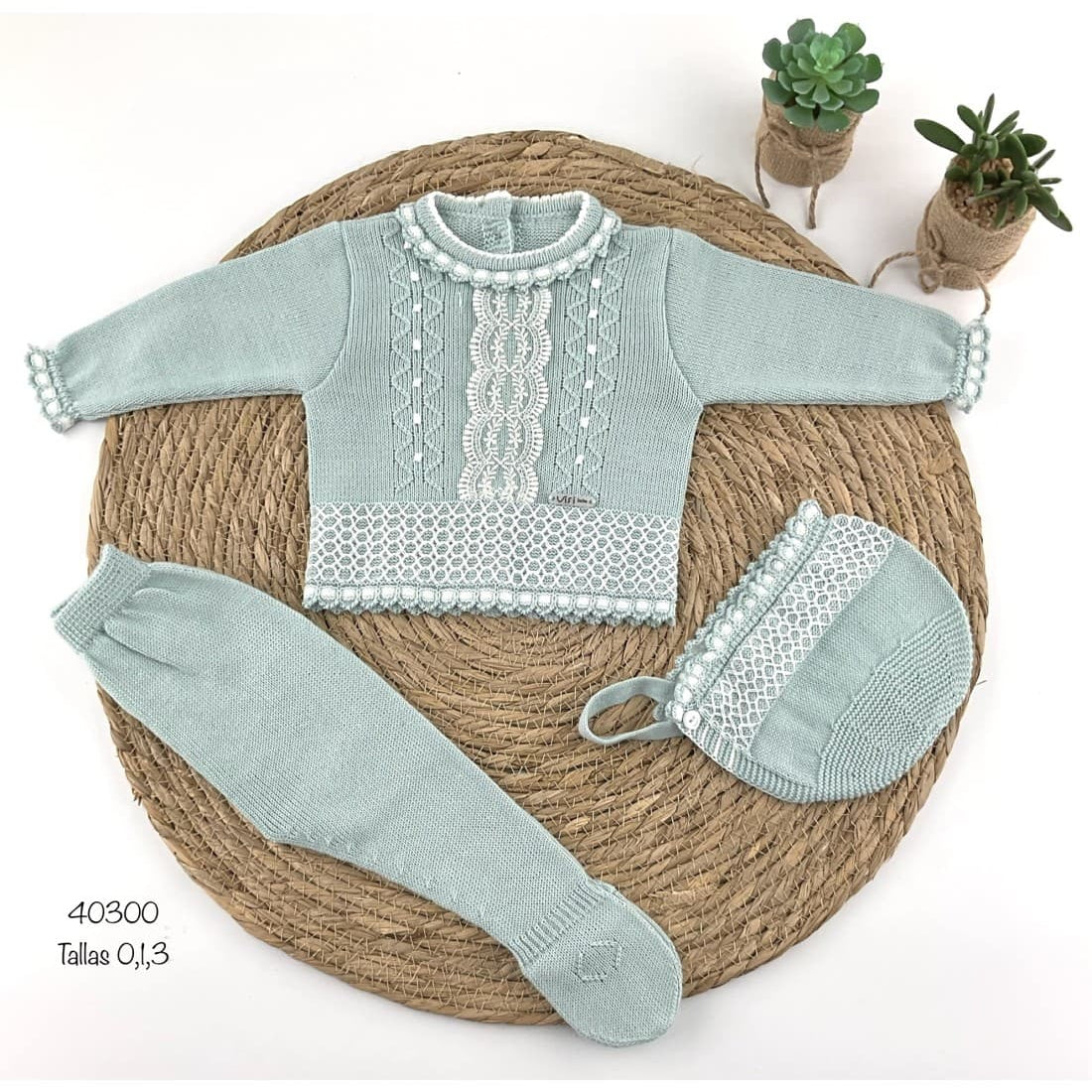 Conjunto primera puesta para bebé Visi 40300 Verde