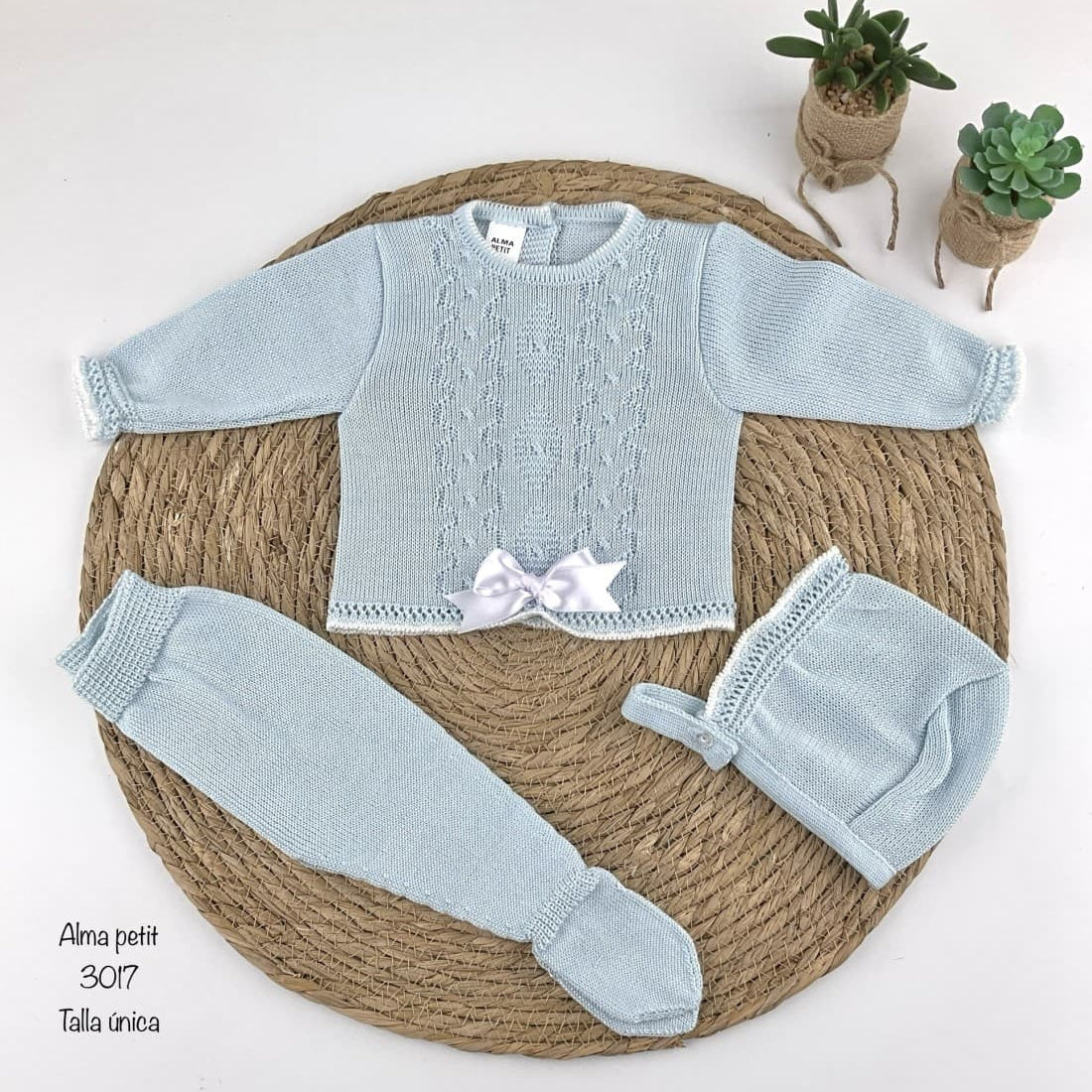 Ensemble de première tenue pour bébé Alma Petit 3014 Blue Zip Zap