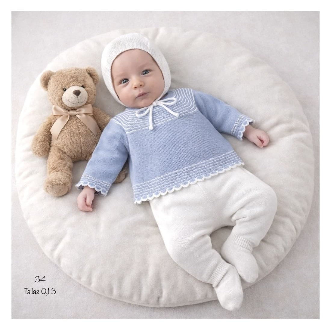 Ensemble de première tenue pour bébé Alma Petit 3014 Blue Zip Zap
