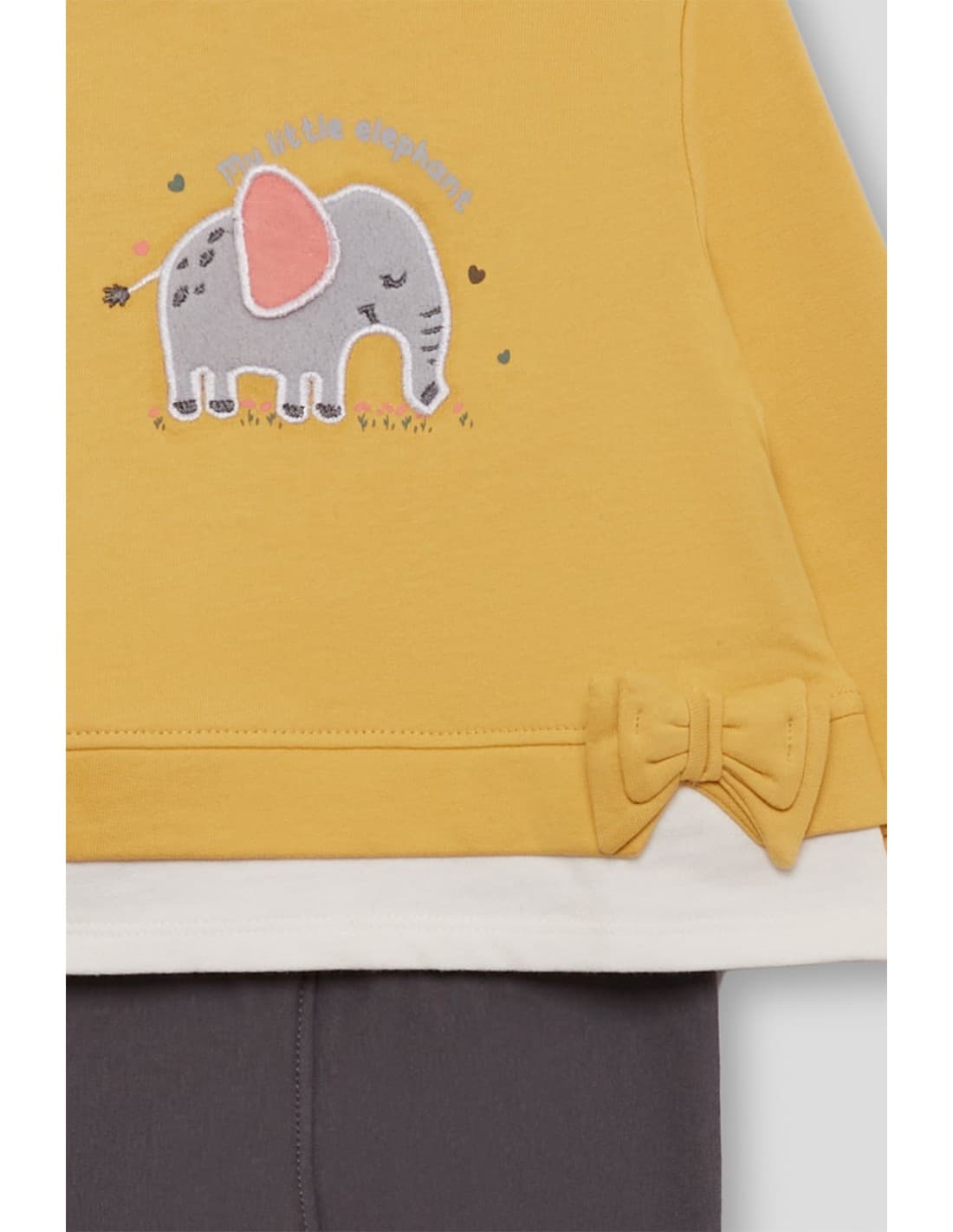 Conjunto de bebé menina Street Monkey com sweatshirt elefante e legging 522153033 (3 a 24 meses)