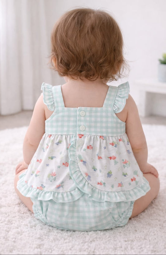 Conjunto para bebé Babidu verano ternura 621041225 verde