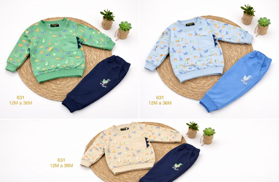 Conjunto bebé niño de entretiempo con sudadera y jogger 622000631