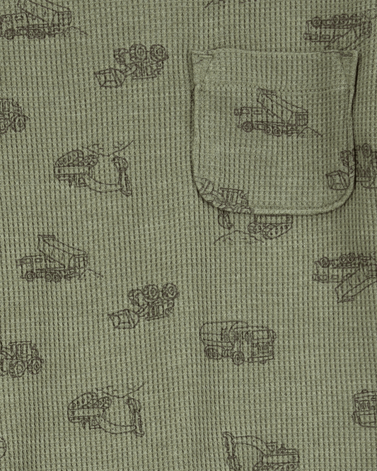 Conjunto de dos piezas con estampado de construcción