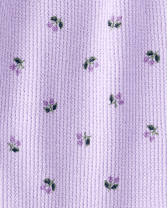 Conjunto dos piezas body y pantalón con estampado de frutas