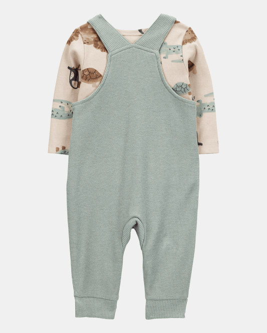 Conjunto dos piezas peto y camiseta diseño safari