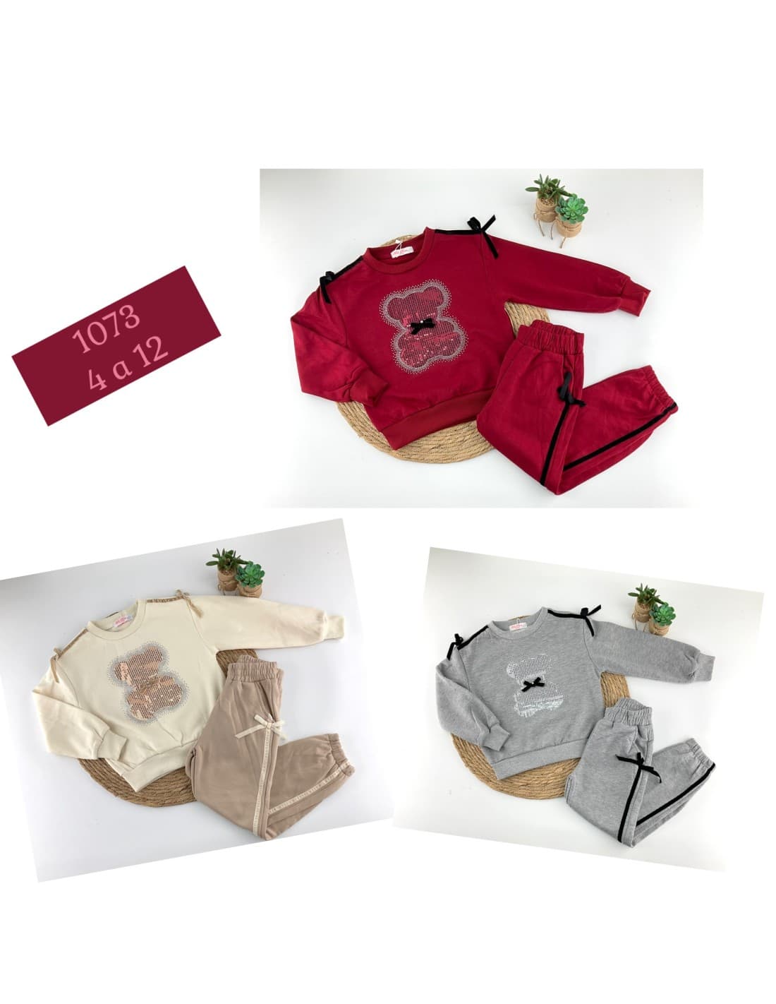 Coffret peluche fille 522101073 Ours en peluche avec nœud (4 à 12 ans)