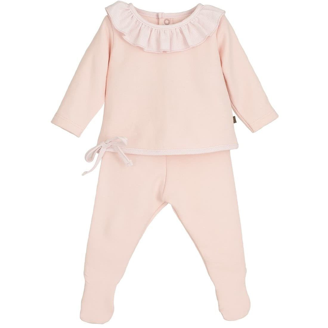 Conjunto polaina bebé Calamaro rosa 521111170 Algodón extrasuave y diseño con volantes