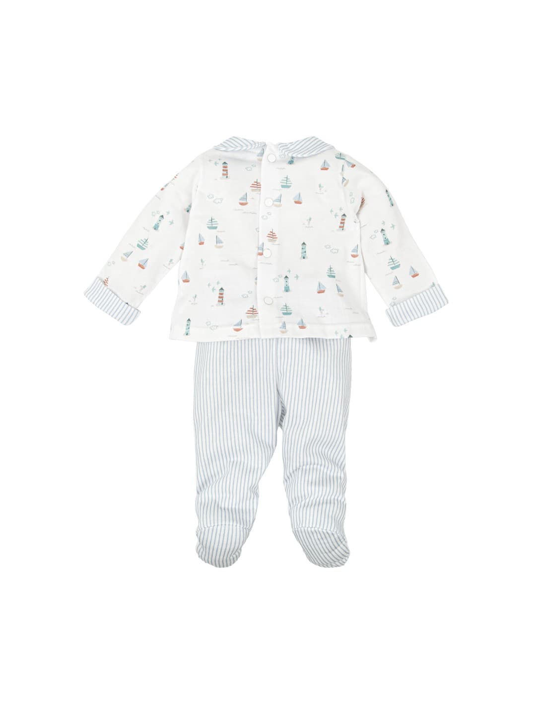 Conjunto polaina bebé niño Babidú de inspiración marinera 621050221