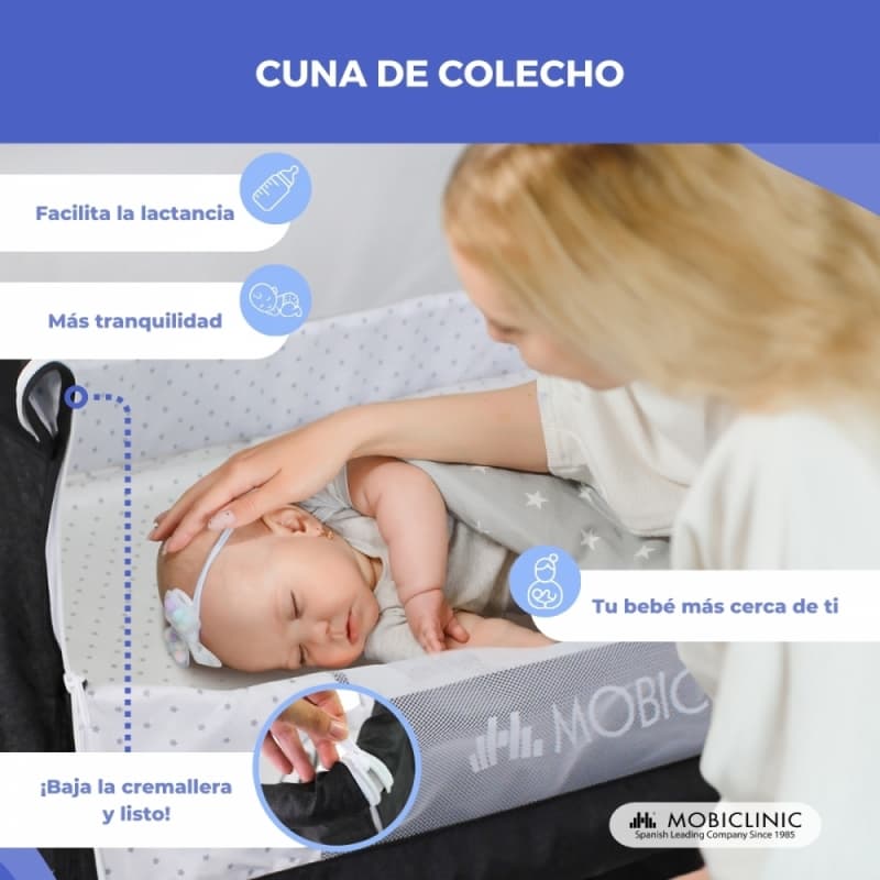 Cuna colecho balancín 3 en 1 Night – Mobiclinic