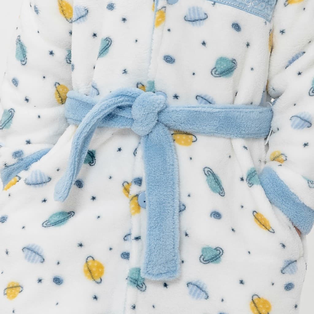 Roupão de Banho Infantil DON ALGODÓN Planets DA23161 Coral Fleece