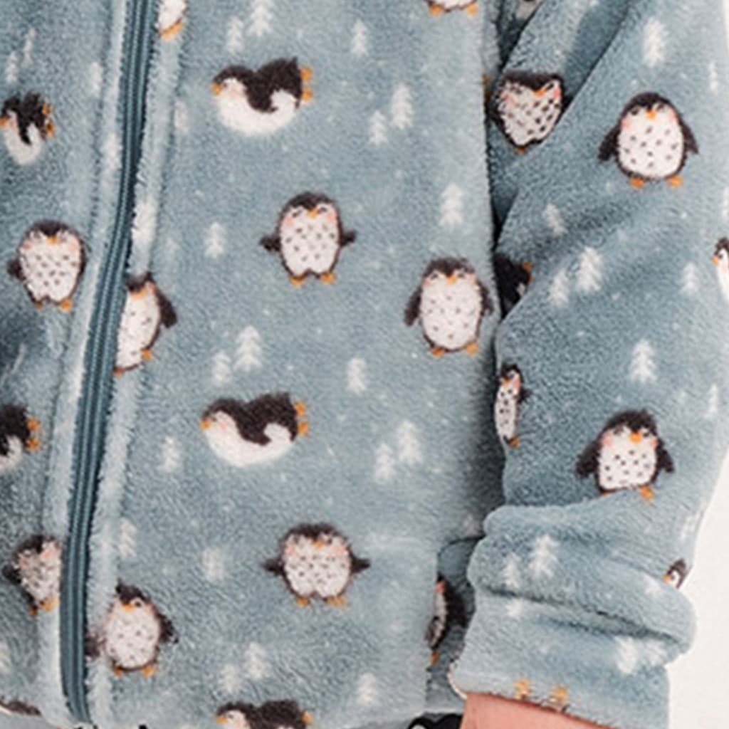 Roupão juvenil em lã coral para menina Stars 8127 Kinanit