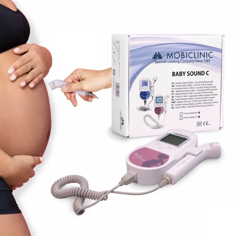 Doppler Fetal Baby Sound C Mobiclinic – Escucha los latidos de tu bebé desde casa