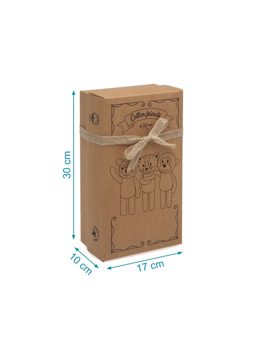 Ours en peluche Dudú bébé 100% coton 4383 Kiokids