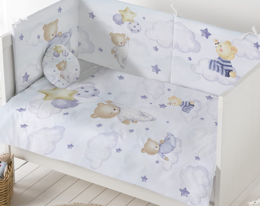 Edredón conjunto 3 piezas Nube – Baby Pasitos 521003056 Azul