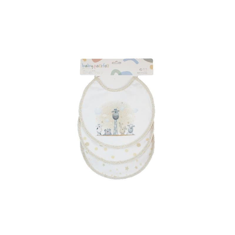 Estuche babero silicona BABY PASITOS jirafa 3 unidades 421000083