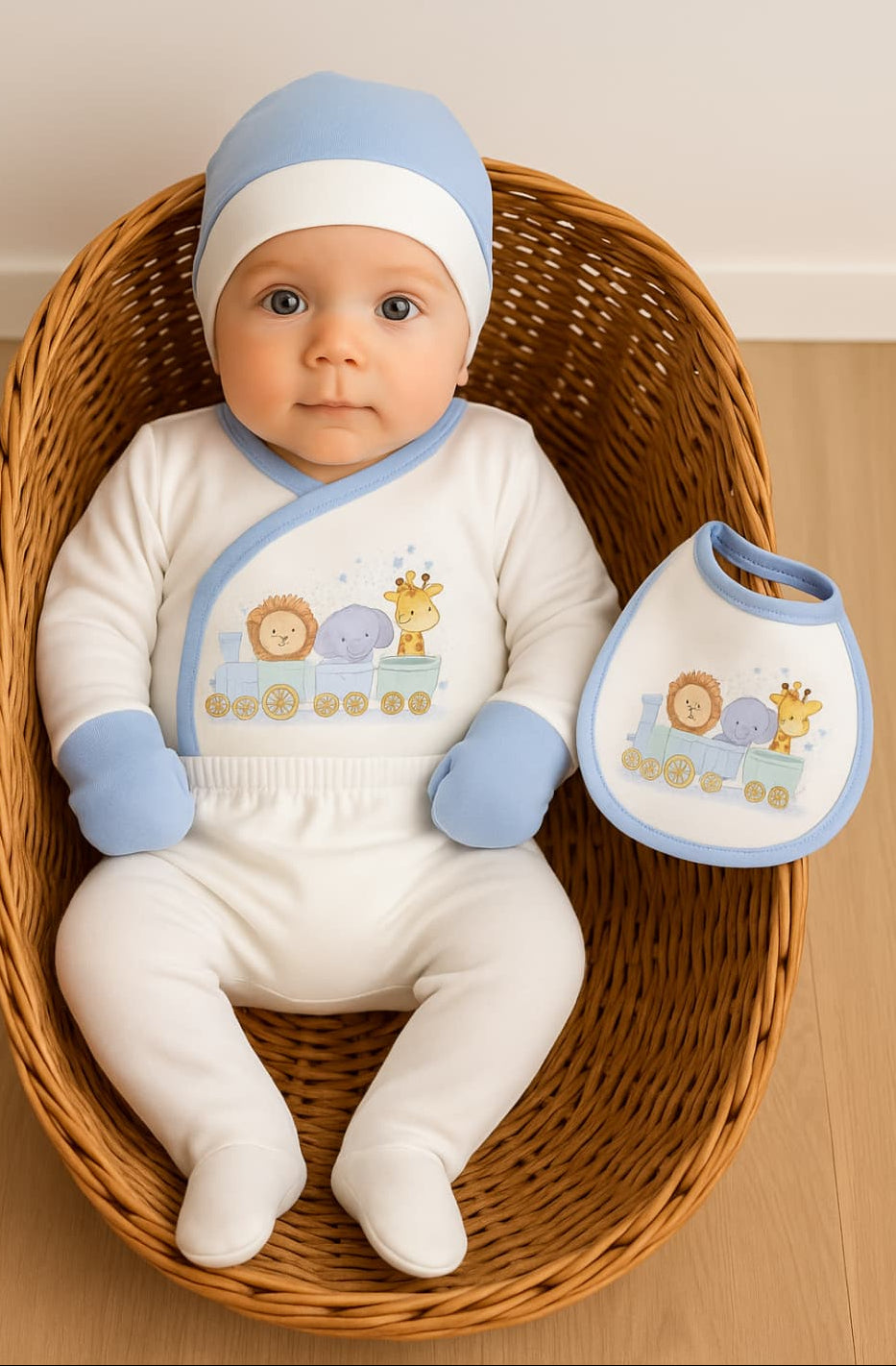 Coffret cadeau bébé 5 pièces – 100 % coton Prawn Star 10734