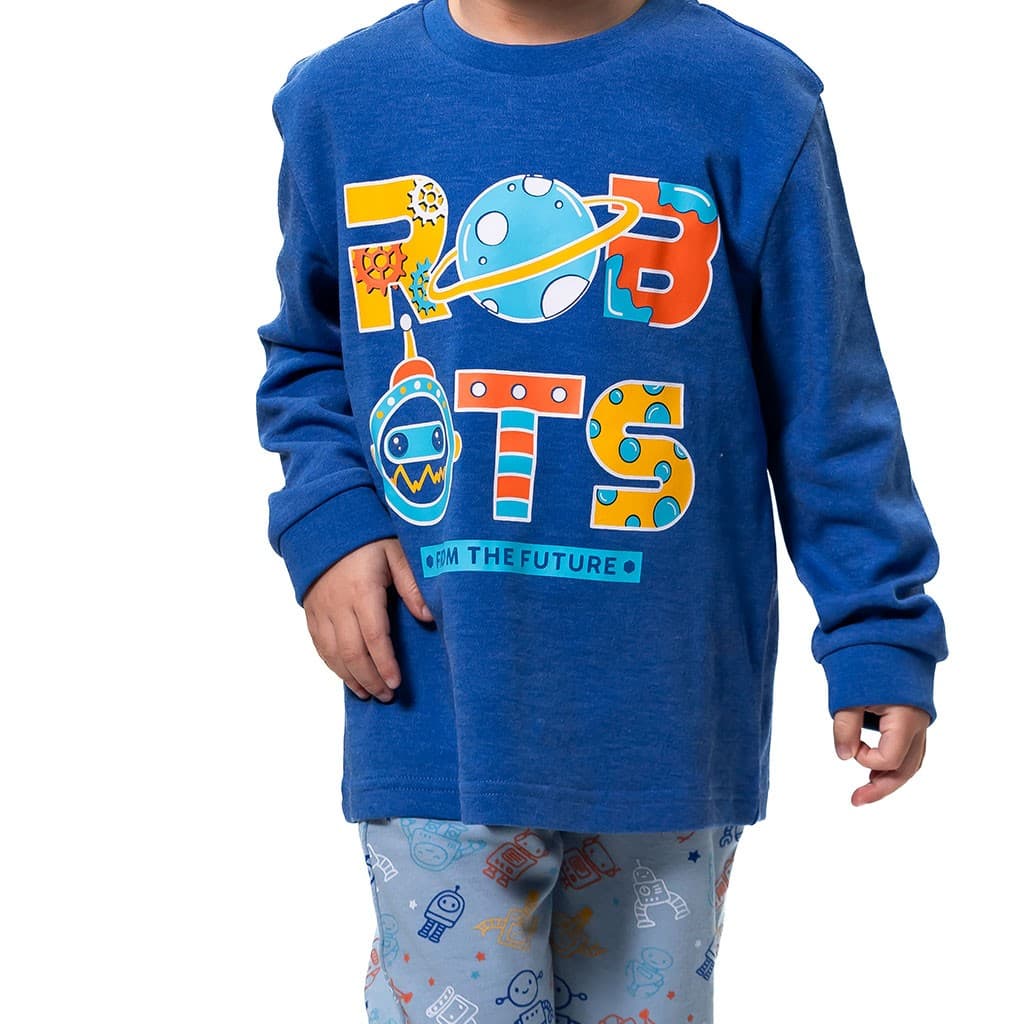 Pijama de mulher Kinanit 525100454 de elastano macio com estampado de coração