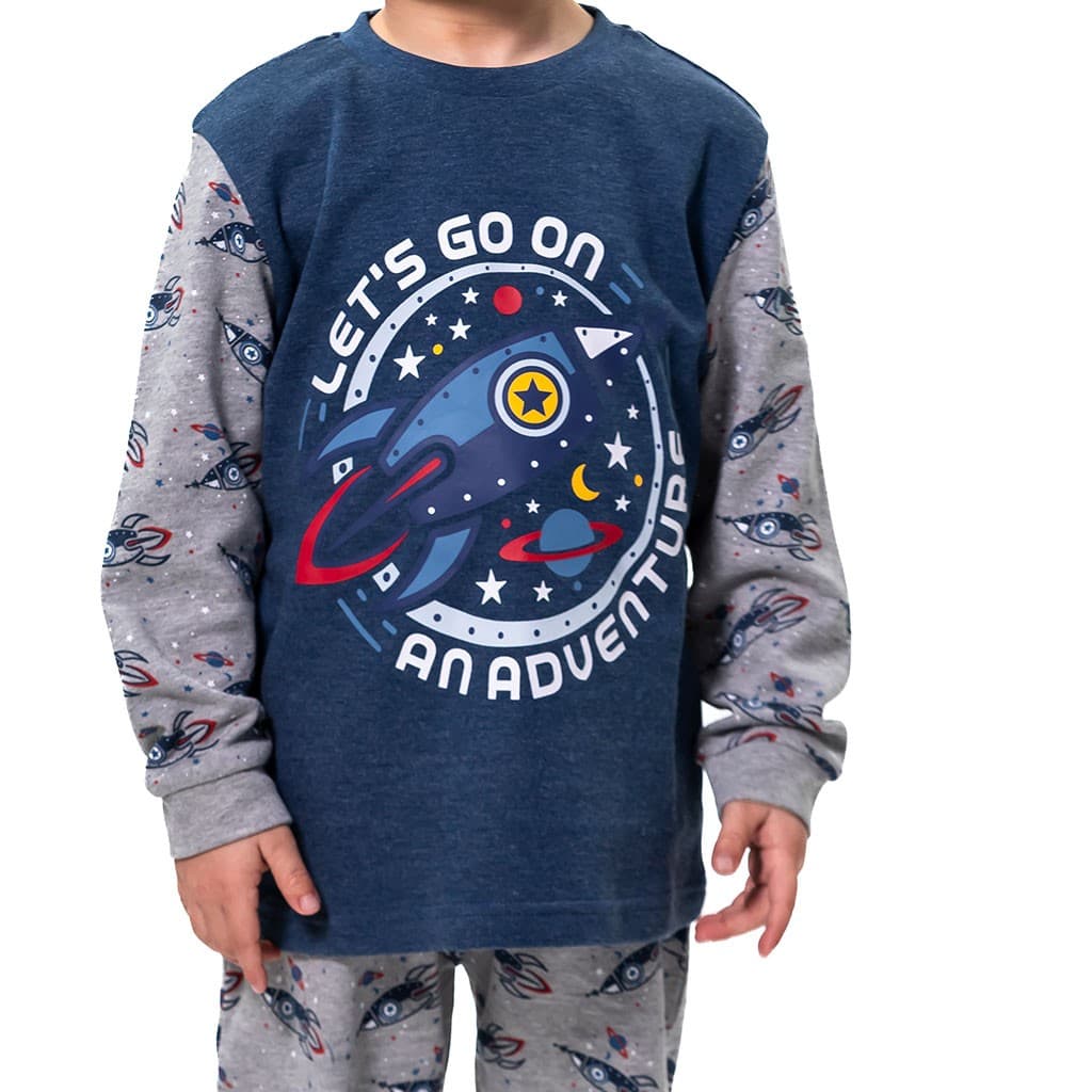 Pijama de mulher Kinanit 525100454 de elastano macio com estampado de coração