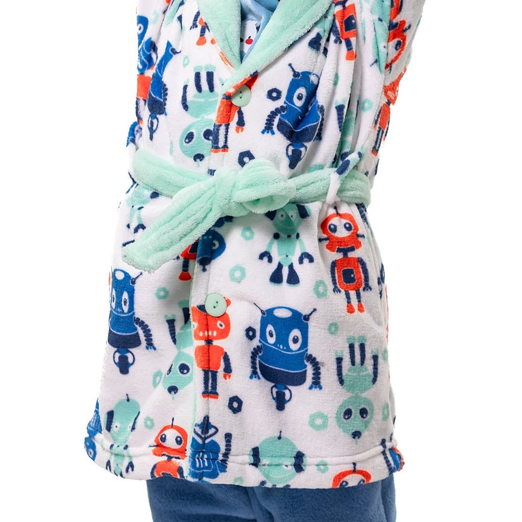 Nacarina Kinanit 8062 Roupão de banho infantil Coraline extra macio com cinto