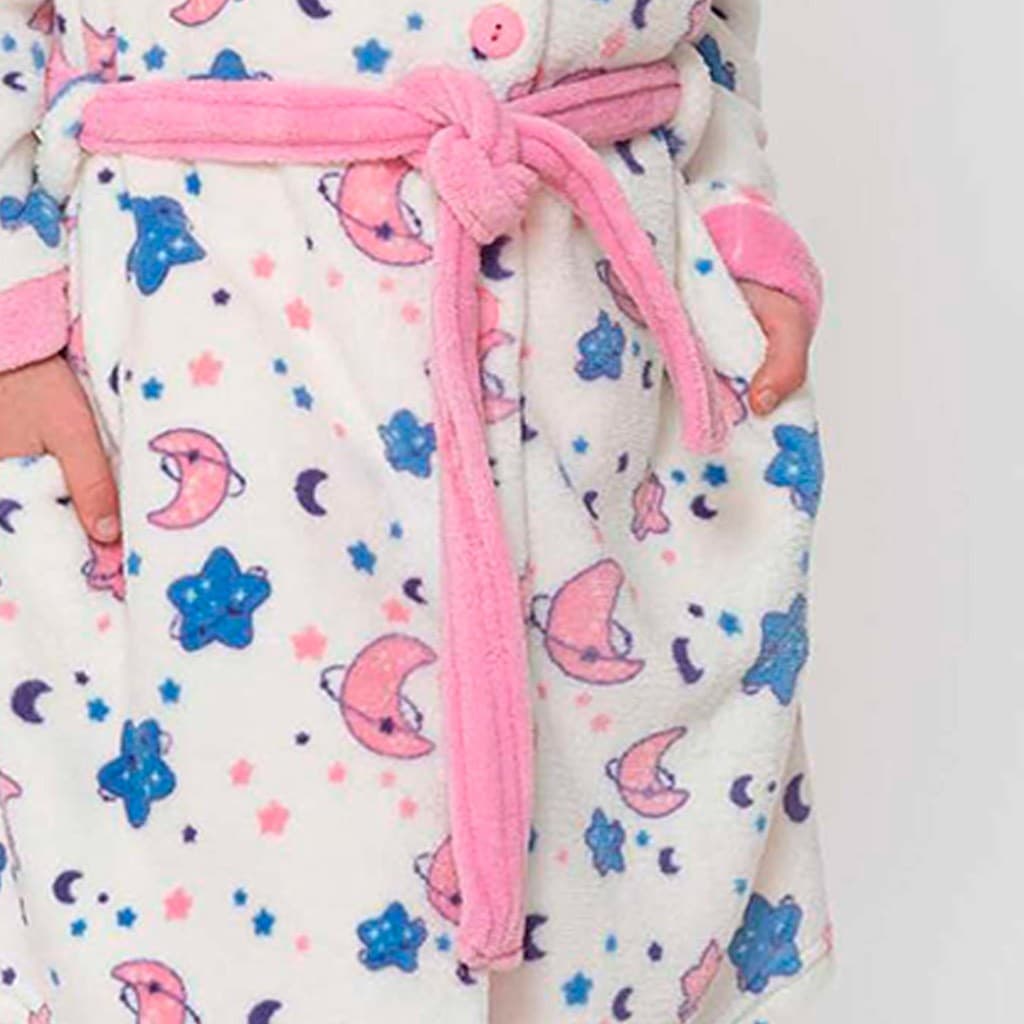 Roupão juvenil em lã coral para menina Stars 8127 Kinanit