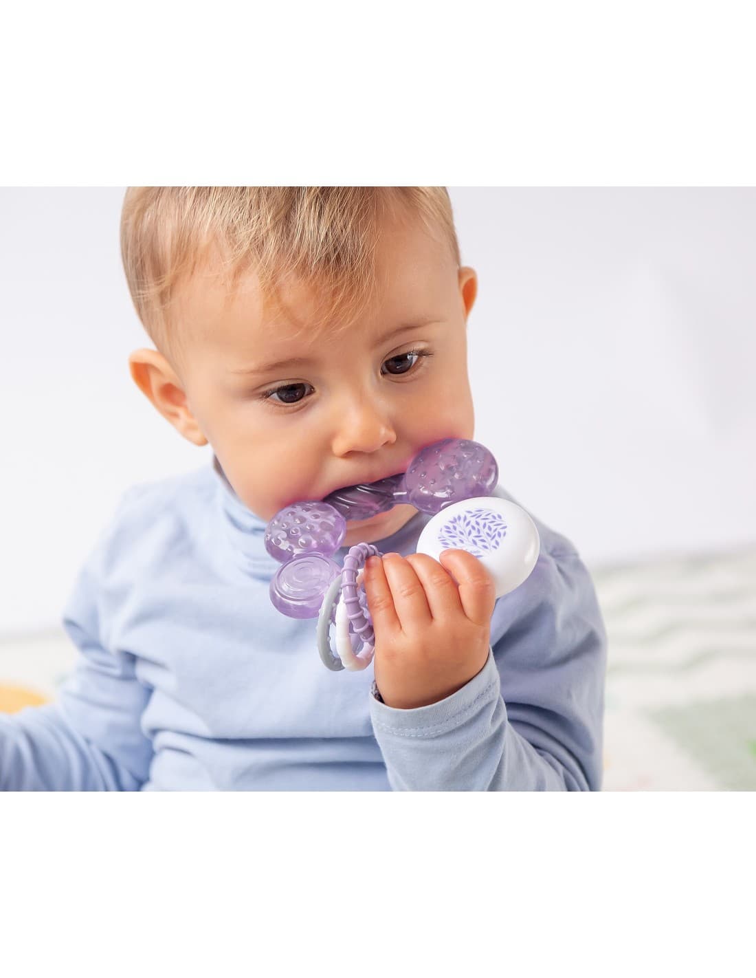 Mordedor frío para bebé 11 cm KIOKIDS morado 521005711