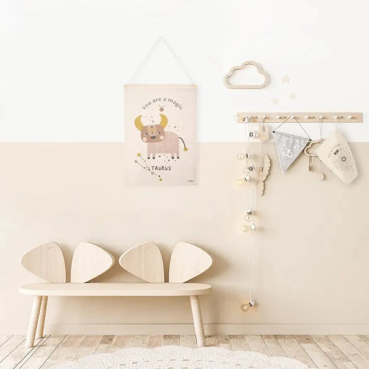 Mural habitación infantil zodíaco horóscopo LITTLE TAURO