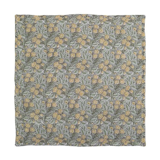 Alfombra bebe de juegos infantil algodón estampada fleurs FIDELIA 100x100
