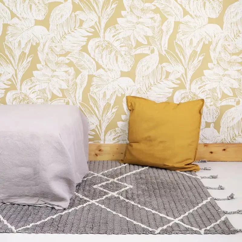 Alfombra de algodón lavable en lavadora LÄSSA Stone S 100x150