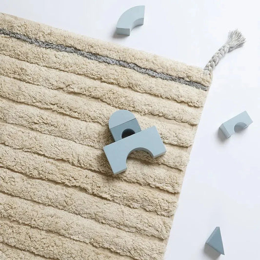 Alfombra infantil de algodón lavable DALIA BLEU
