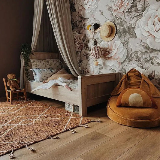 Alfombra de algodón lavable en lavadora LÄSSA TOFFEE M 135x190