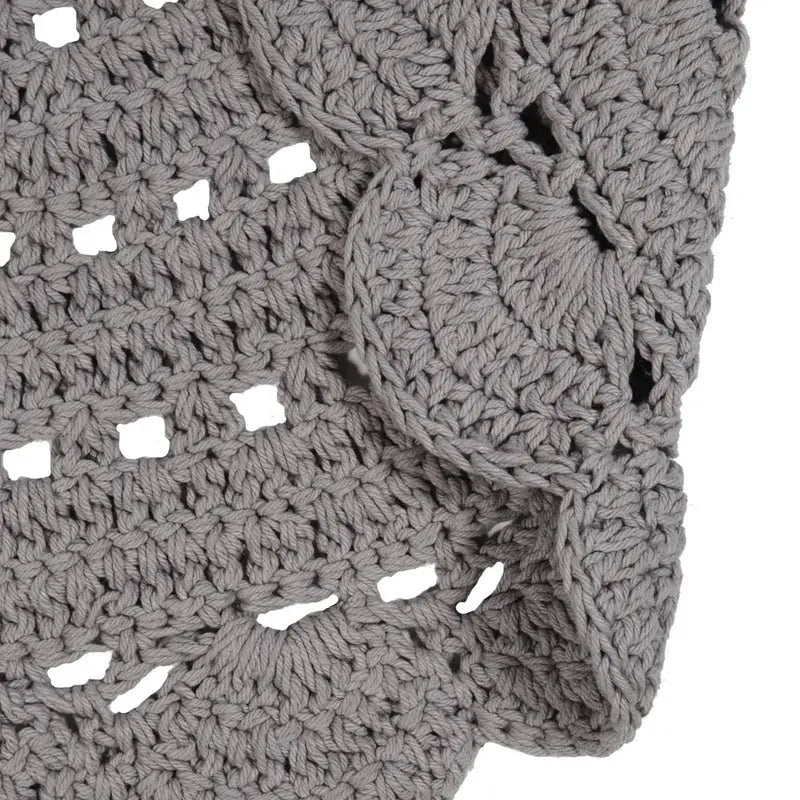 ALMA GRIS tapis enfant crochet 120cm