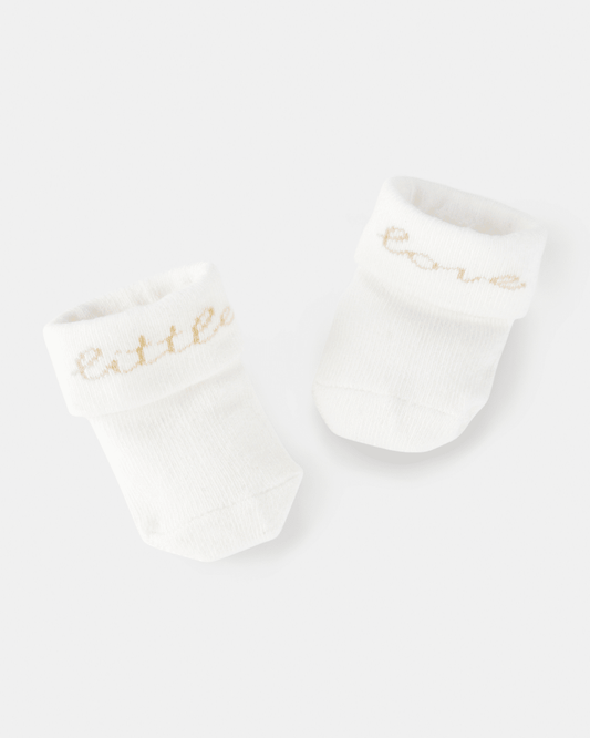 Pack dos pares calcetines algodón con puño plegable