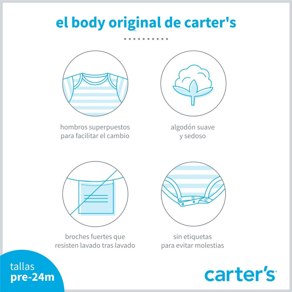 Pack tres bodies de algodón, tipo batita, manga larga