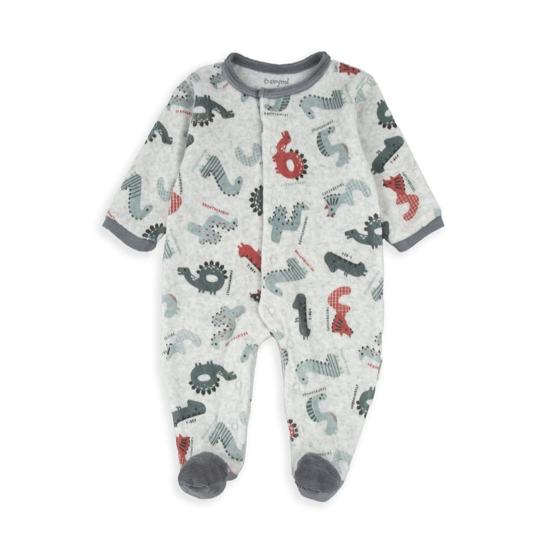 Pelele bebé terciopelo dinosaurios Babybol 521150066